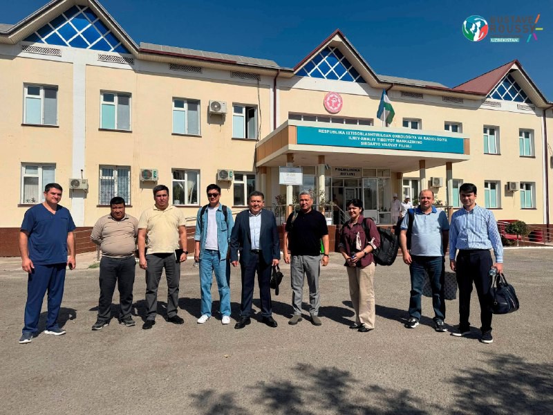 Les spécialistes du centre en mission dans la région de Syrdarya